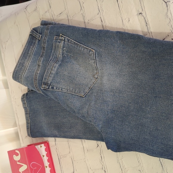 Democracy Jeans Ab Technology Women's 8 Ankle Skinny Medium Wash Blue Denim - Picture 3 of 5